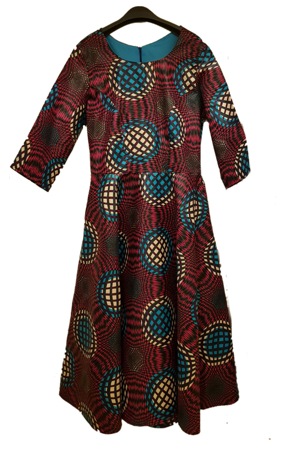African Print A-Lined Dress